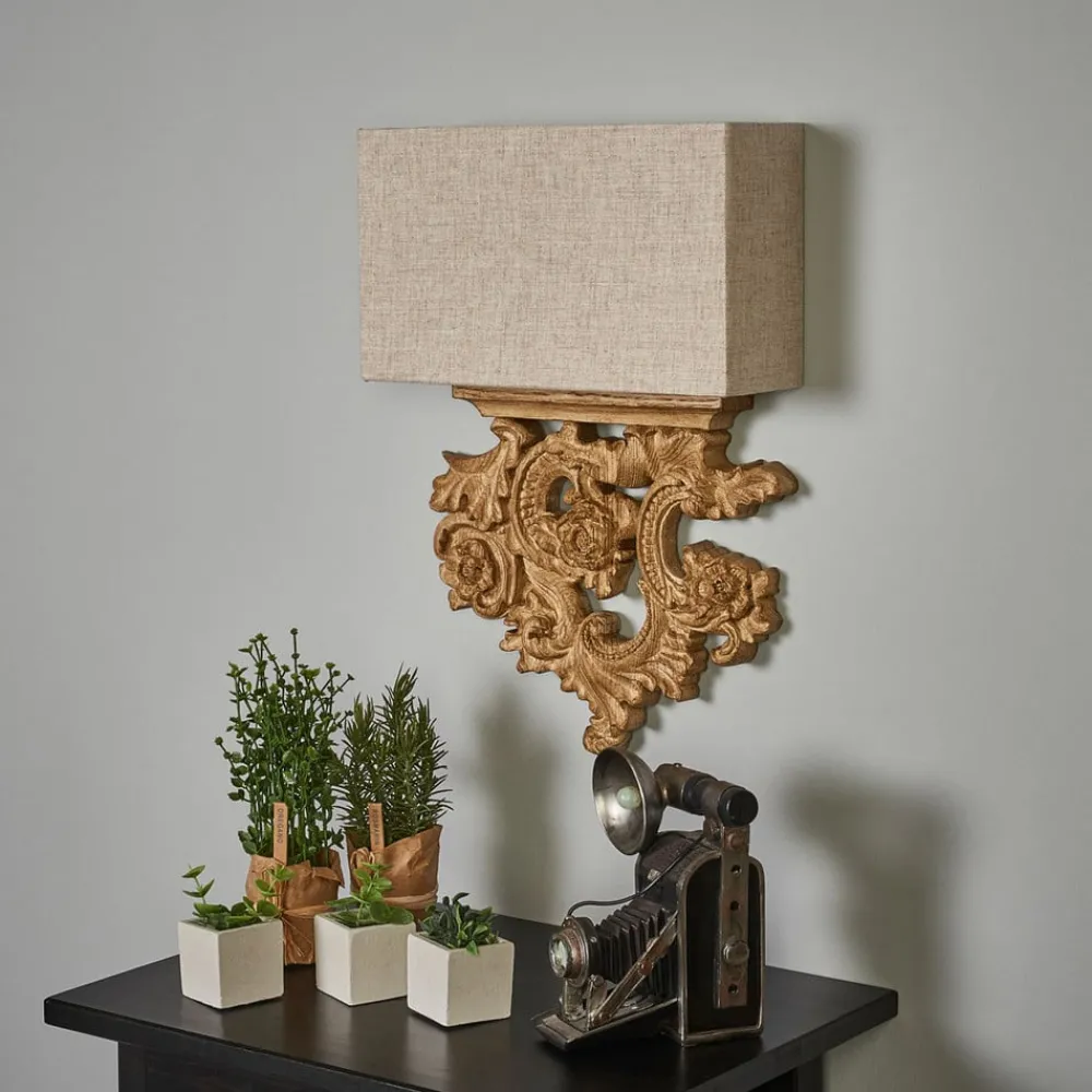 Ideallux Filigran designet tekstil-vegglampe Peter| Vegglamper