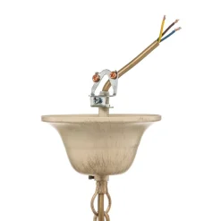 Kögl FILO lysekrone med åtte lys i antikk hvitt| Lysekroner