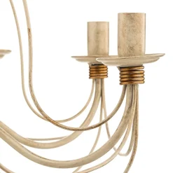 Kögl FILO lysekrone med åtte lys i antikk hvitt| Lysekroner