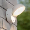 Lucide Finn LED-vegglampe, hvit, metall, IP54, dag/natt-sensor| Utebelysning Med Sensor|Utebelysning Med Sensor