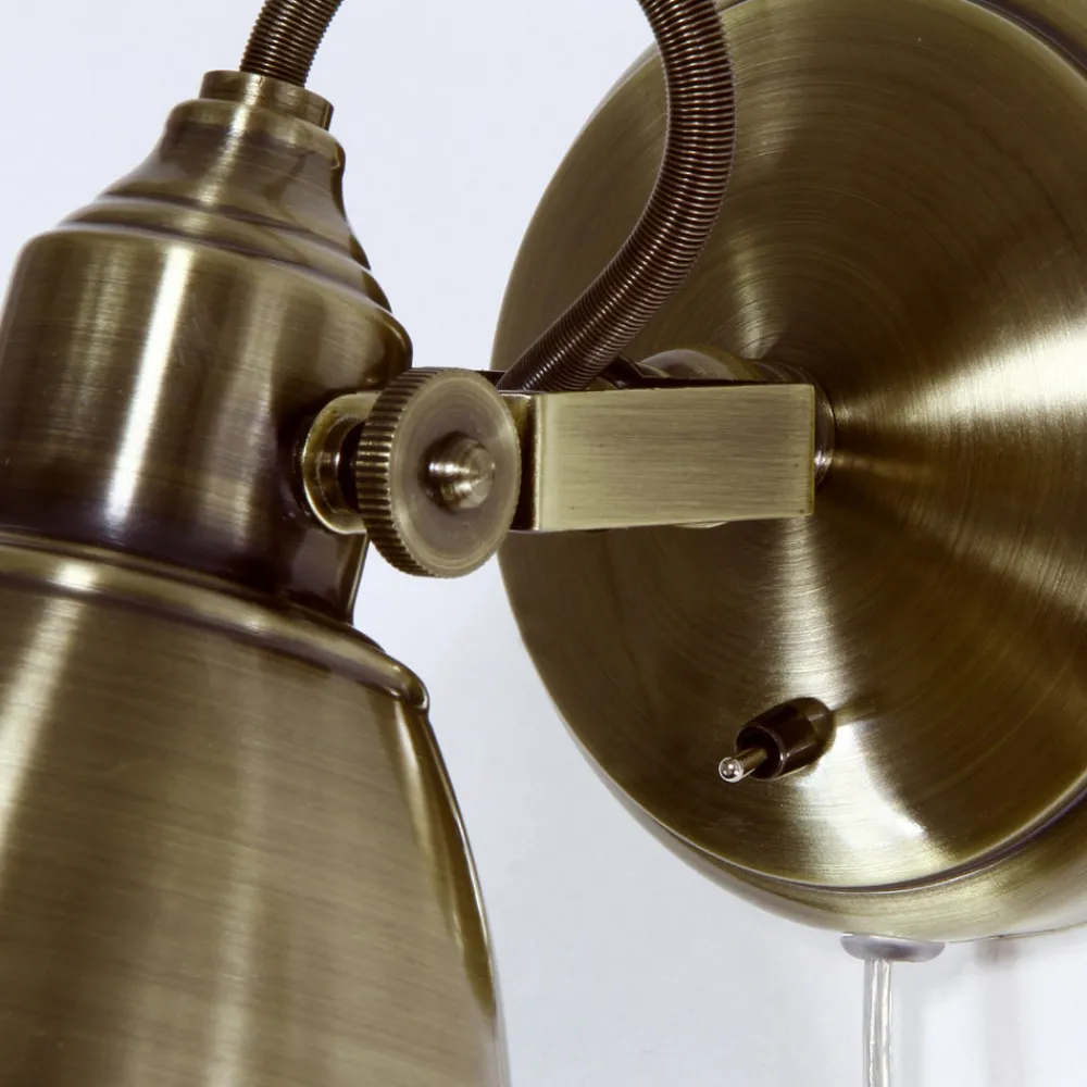 Markslöjd Fjällbacka vegglampe med antikk finish Online