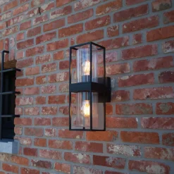 LUTEC Flair utendørs vegglampe, med to lamper| Vegglamper Utendørs