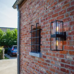 LUTEC Flair utendørs vegglampe, med to lamper| Vegglamper Utendørs