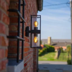 LUTEC Flair utendørs vegglampe, med to lamper| Vegglamper Utendørs