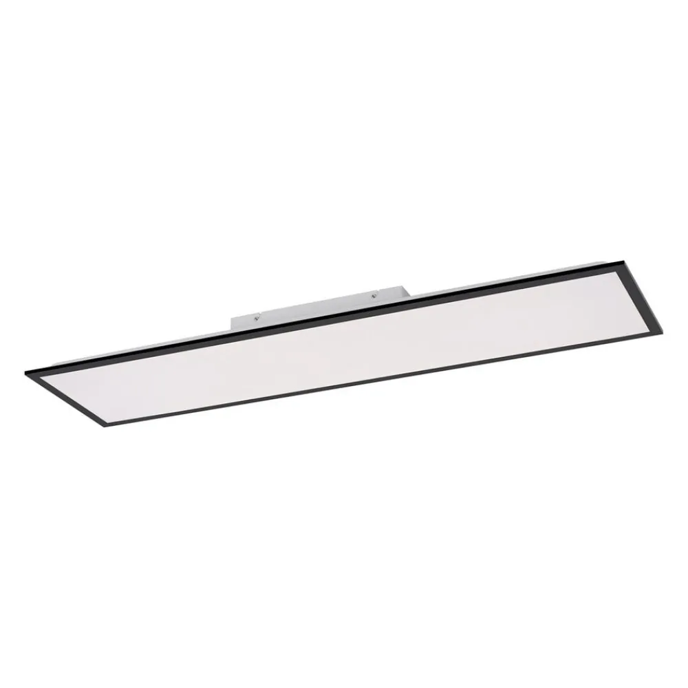 JUST LIGHT. GmbH Flat LED-monteringspanel CCT, svart, 119 x 29 cm| Butikkbelysning|Kontorbelysning