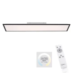 JUST LIGHT. GmbH Flat LED-monteringspanel CCT, svart, 119 x 29 cm| Butikkbelysning|Kontorbelysning