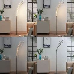 Lindby Flerarmet LED-gulvlampe Boba Outlet