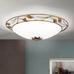 ORION Fleur taklampe, antikk gull, Ø 50 cm| Design- Og Hotellbelysning