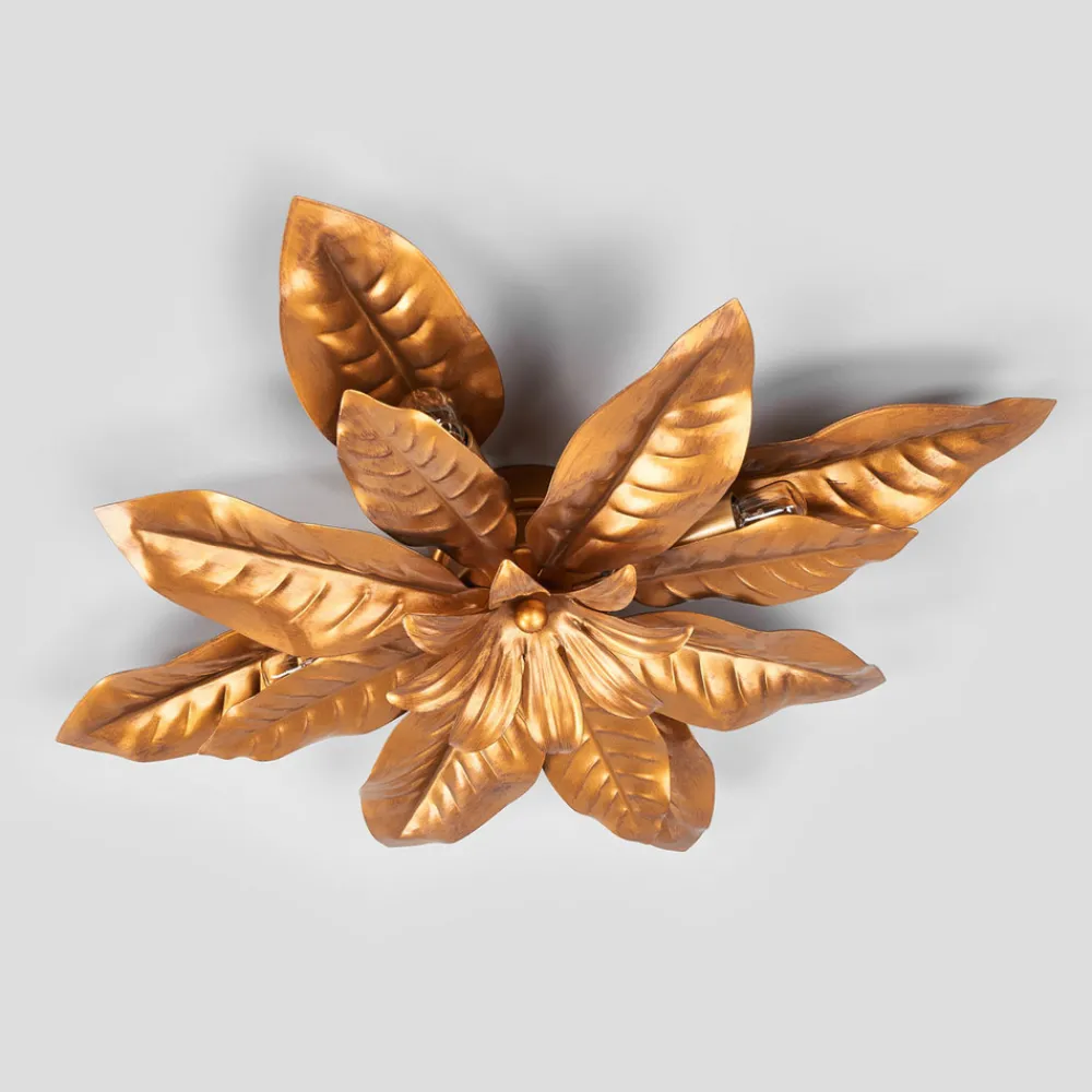 Kögl Fleuria taklampe i metall, antikt gull Hot