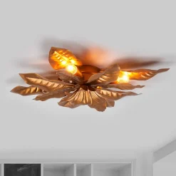 Kögl Fleuria taklampe i metall, antikt gull Hot