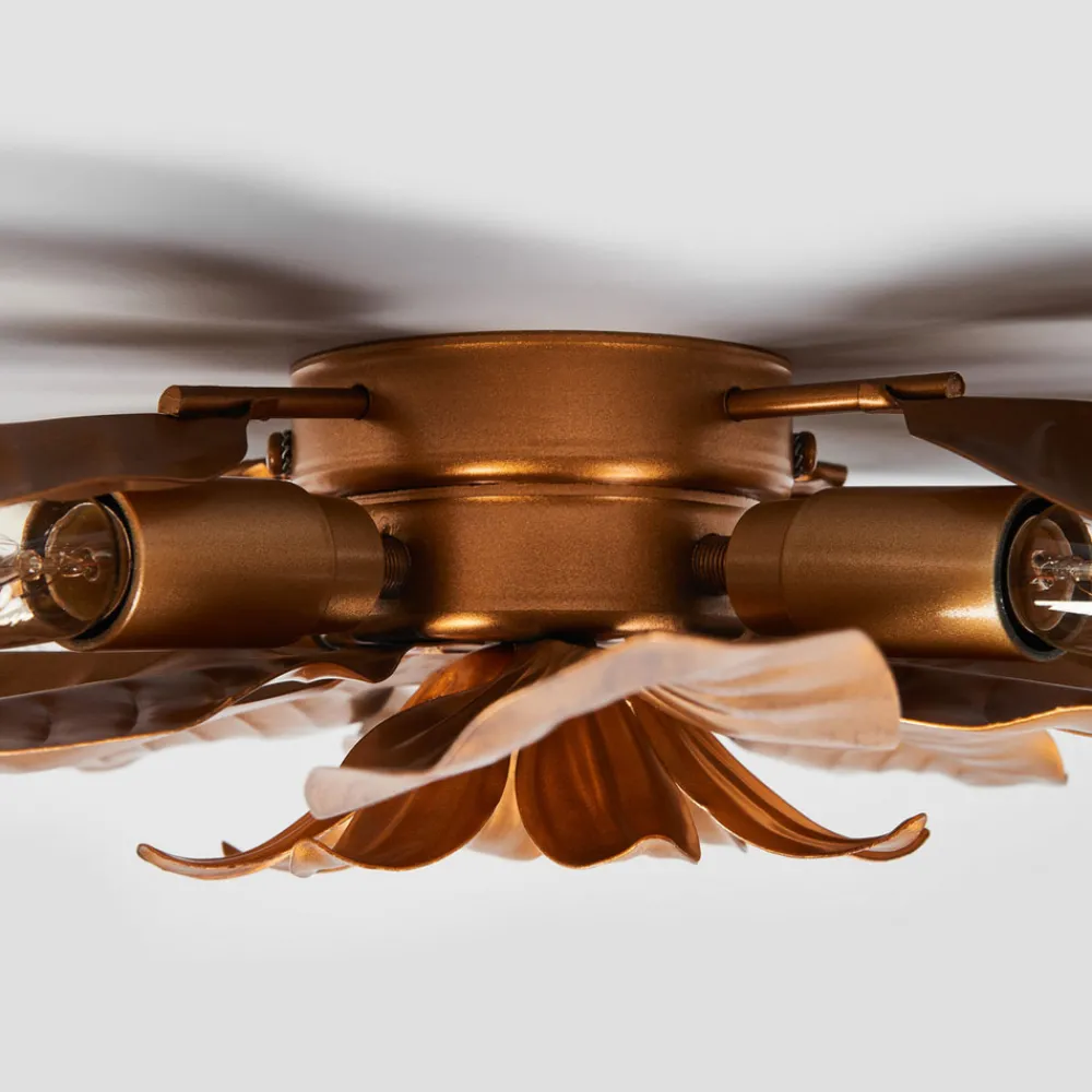 Kögl Fleuria taklampe i metall, antikt gull Hot