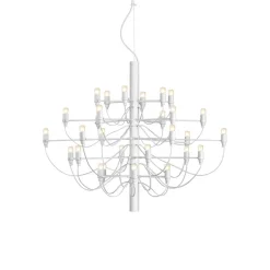 FLOS 2097/30 LED-lysekrone, frostet, hvit Online