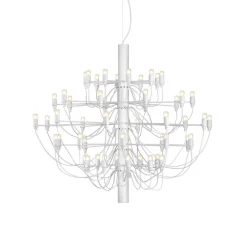 FLOS 2097/50 LED-lysekrone, frostet, hvit| Lysekroner