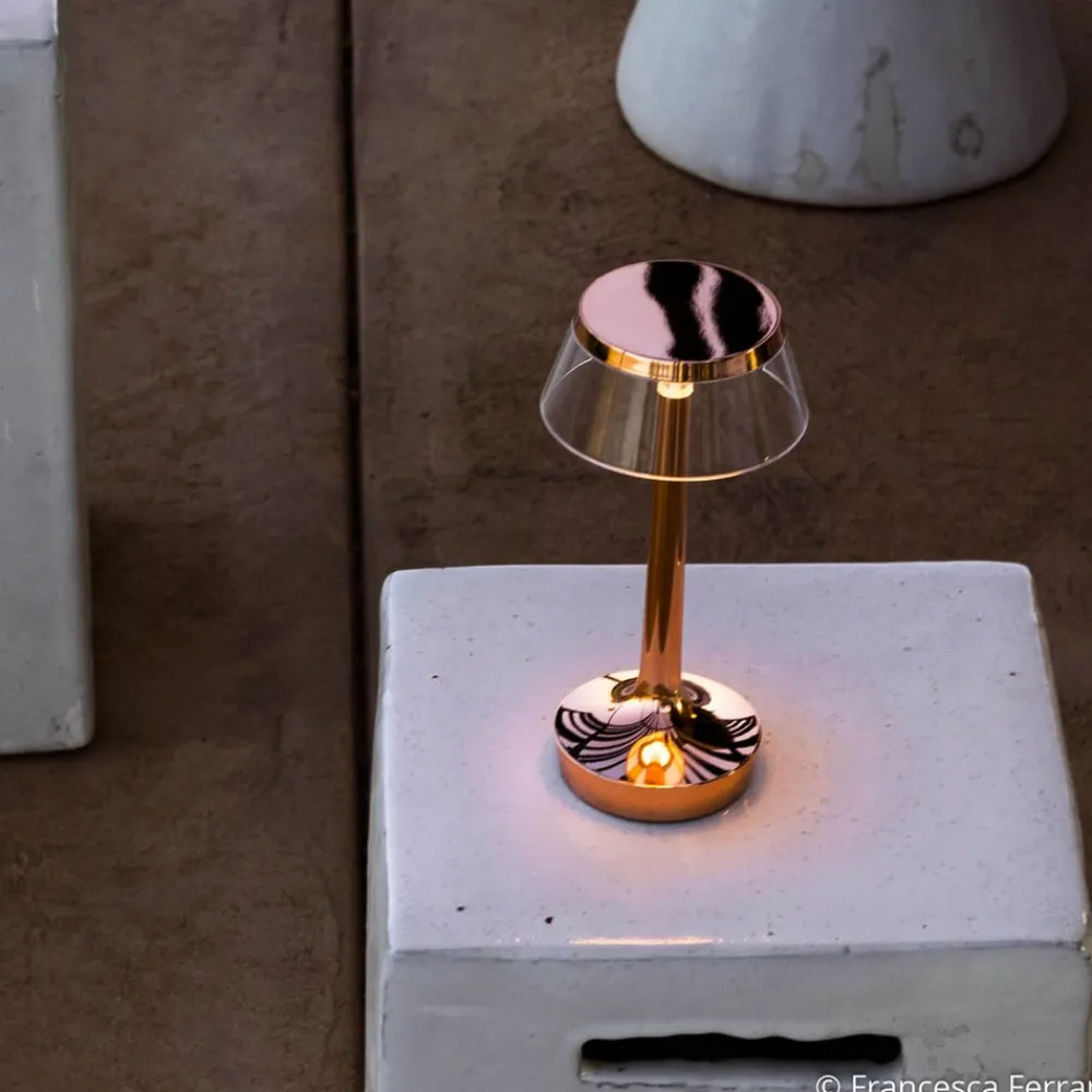 FLOS Bon Jour unplugged LED-bordlampe, kobber| Bordlamper