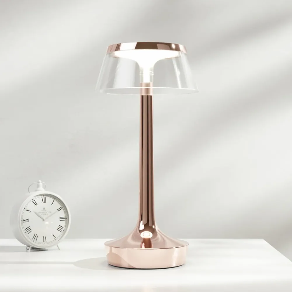 FLOS Bon Jour unplugged LED-bordlampe, kobber| Bordlamper
