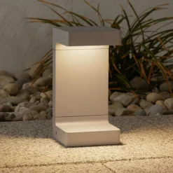 Flos Architectural FLOS Casting C 100 sokkellampe 20 cm, grå Outlet