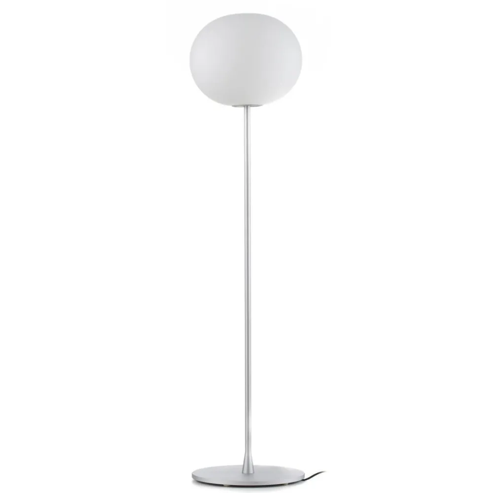 FLOS Glo-Ball Floor 1 gulvlampe, matt sølv Best