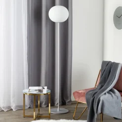 FLOS Glo-Ball Floor 2 gulvlampe, matt sølv Discount