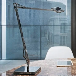 FLOS Kelvin Edge - LED-skrivebordslampe antrasitt| Kontorbelysning|Bordlamper