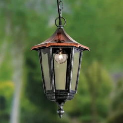 ORION Flott ANTOINE pendellampe med kobbertak| Pendellamper Utendørs