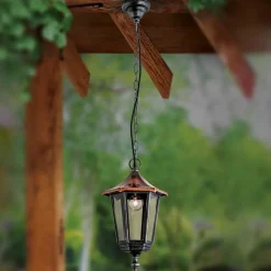 ORION Flott ANTOINE pendellampe med kobbertak| Pendellamper Utendørs