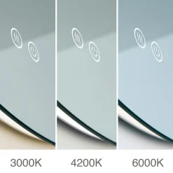 ORION Focus LED-speil, Ø 60 cm, CCT, antidugg, berøringsdimmer| Møbel Og Interiør