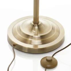 Searchlight Fortryllende stålampe BJANE, antikkmessing| Gulvlamper