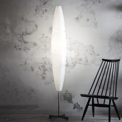 Foscarini Havana gulvlampe med dimmer, alu/hvit Sale