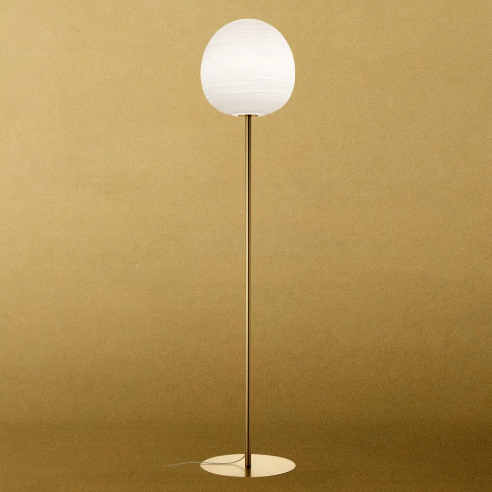 Foscarini Rituals XL-gulvlampe, dimbar, gull Online