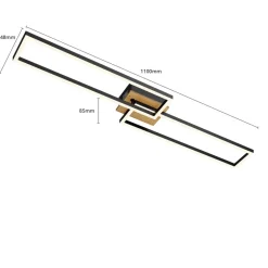 Briloner Frame LED-taklampe, fjernkontroll Sale