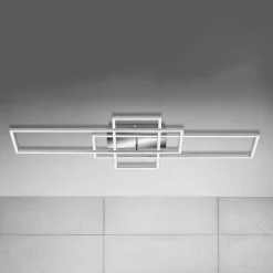 Briloner Frame taklampe firkant 3 lyskilder CCT aluminium| Design- Og Hotellbelysning