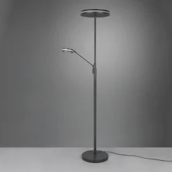 Trio Lighting Franklin LED-uplight, leselampe, antrasitt New