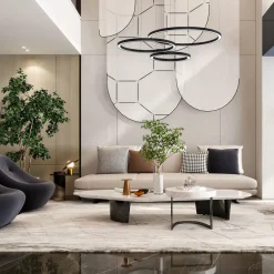 Eko-Light Galaxia LED hengelampe, plast, svart, 3-lys, 85 W| Led-Innendørs|Pendellamper