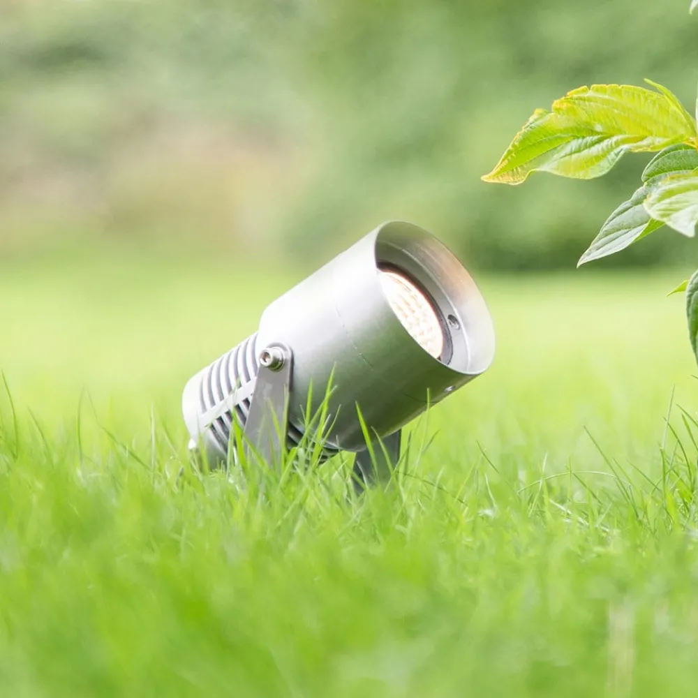 Markslöjd Garden 24 LED-spot, sølv, 6 watt| Utespotter