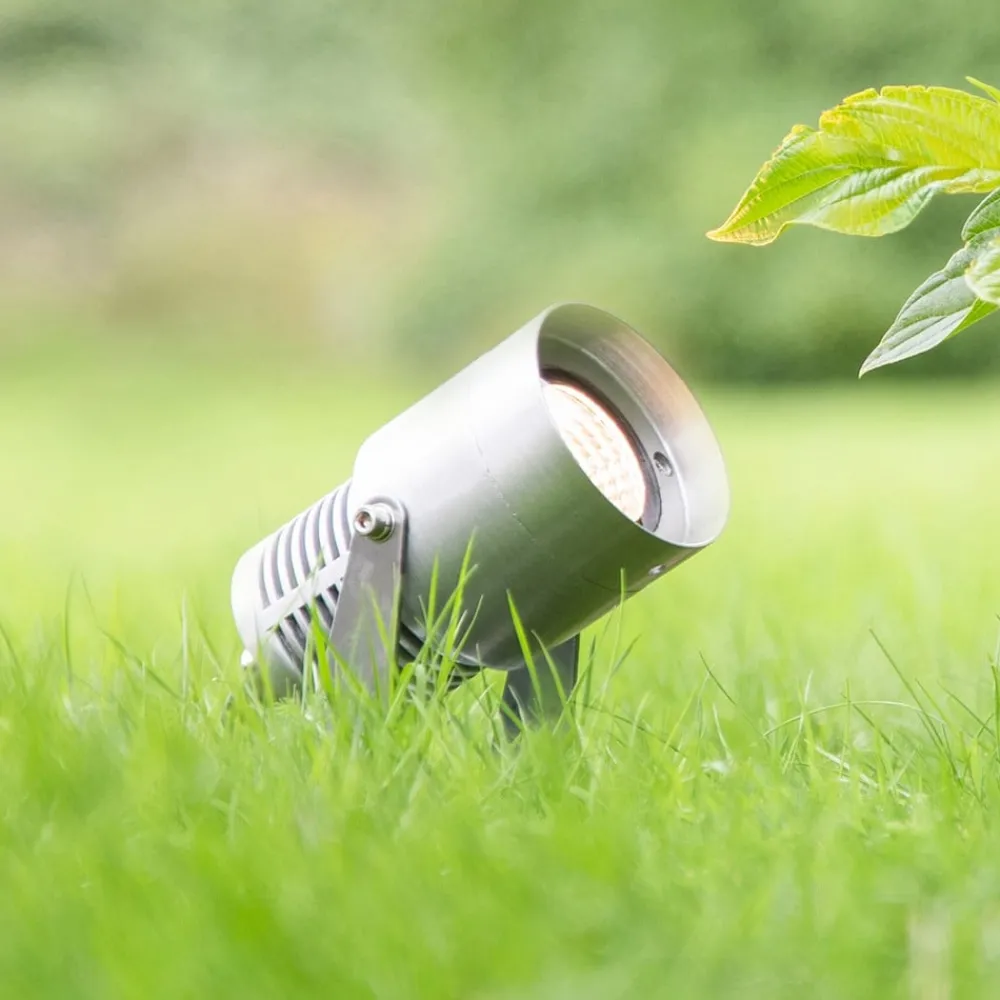 Markslöjd Garden 24 LED-spot, sølv, 3 watt| Utespotter