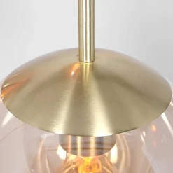 Steinhauer Glass-hengelampe Glasbol, messing, 5 lyskilder| Pendellamper