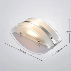 Lindby Glass-vegglampe Zinka med LED, 25 cm Outlet