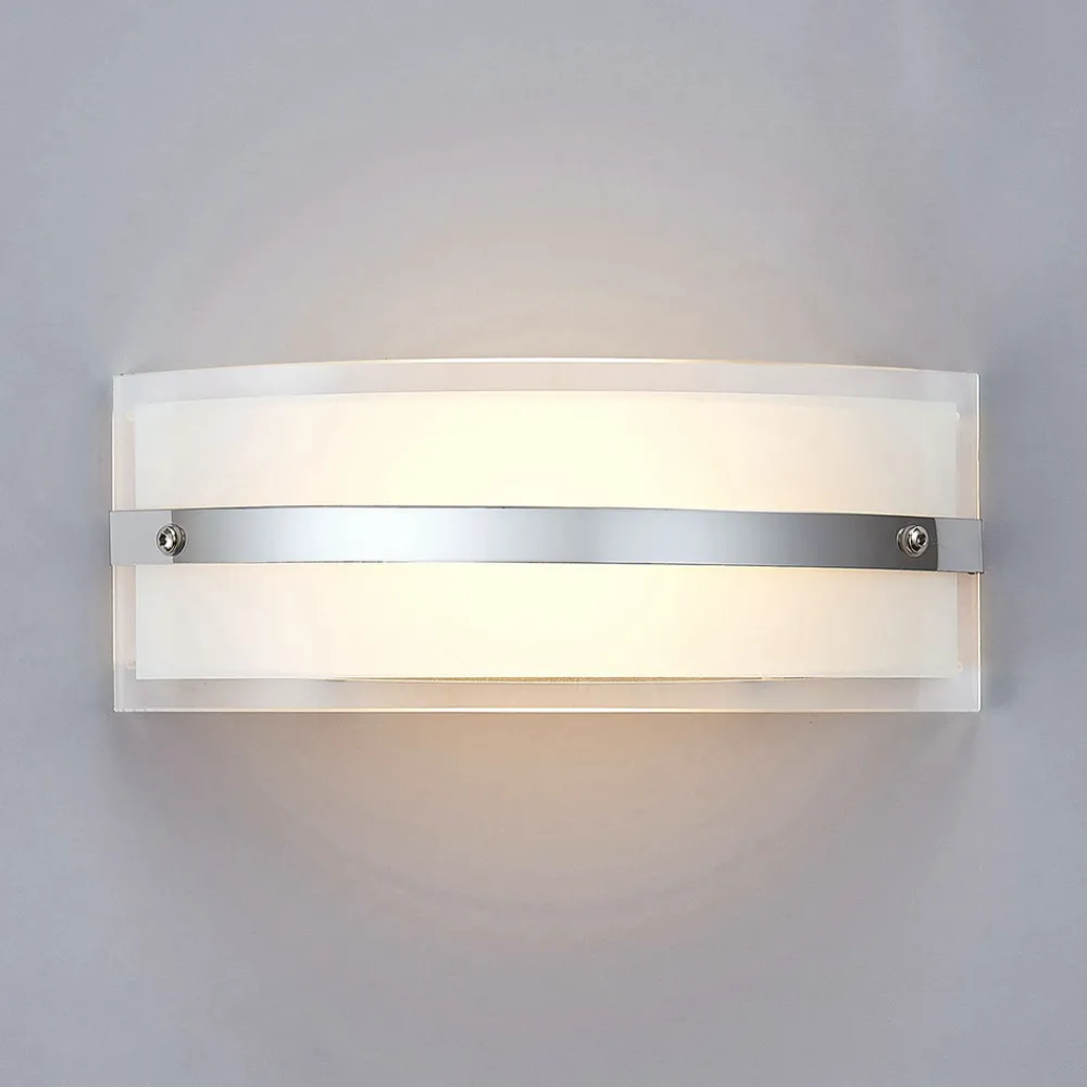 Lindby Glass-vegglampe Zinka med LED, 25 cm Outlet