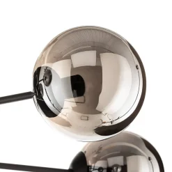 EMIBIG LIGHTING Glassy taklampe, svart, grafitt, glass, 6 lyskilder, E14| Design- Og Hotellbelysning|Taklamper