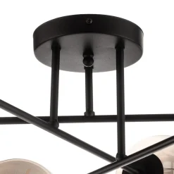 EMIBIG LIGHTING Glassy taklampe, svart, grafitt, glass, 6 lyskilder, E14| Design- Og Hotellbelysning|Taklamper