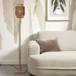 Good & Mojo Bhutan gulvlampe høyde 135 cm natur| Gulvlamper