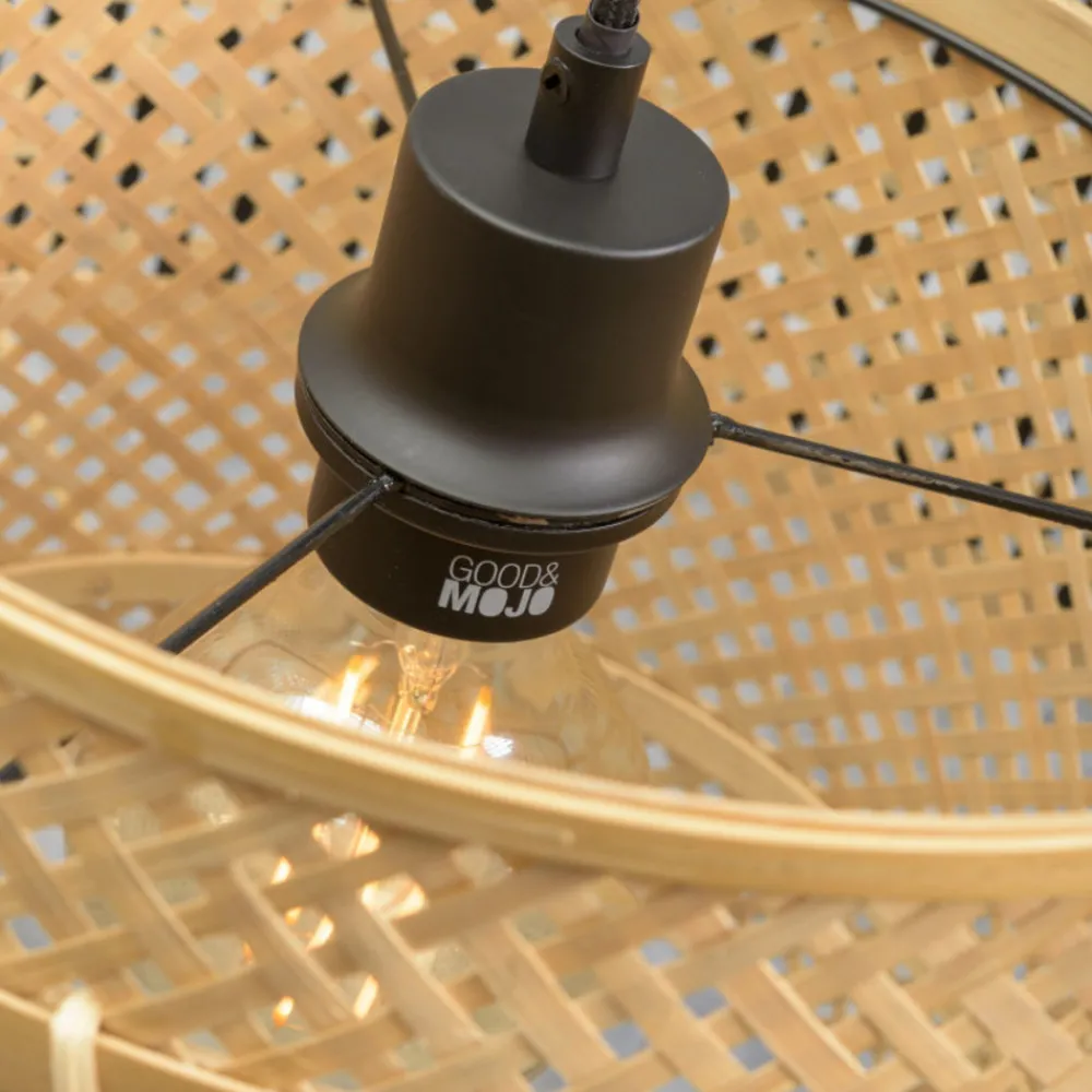 Good & Mojo Bhutan gulvlampe, natur, 176cm Ø40cm Online