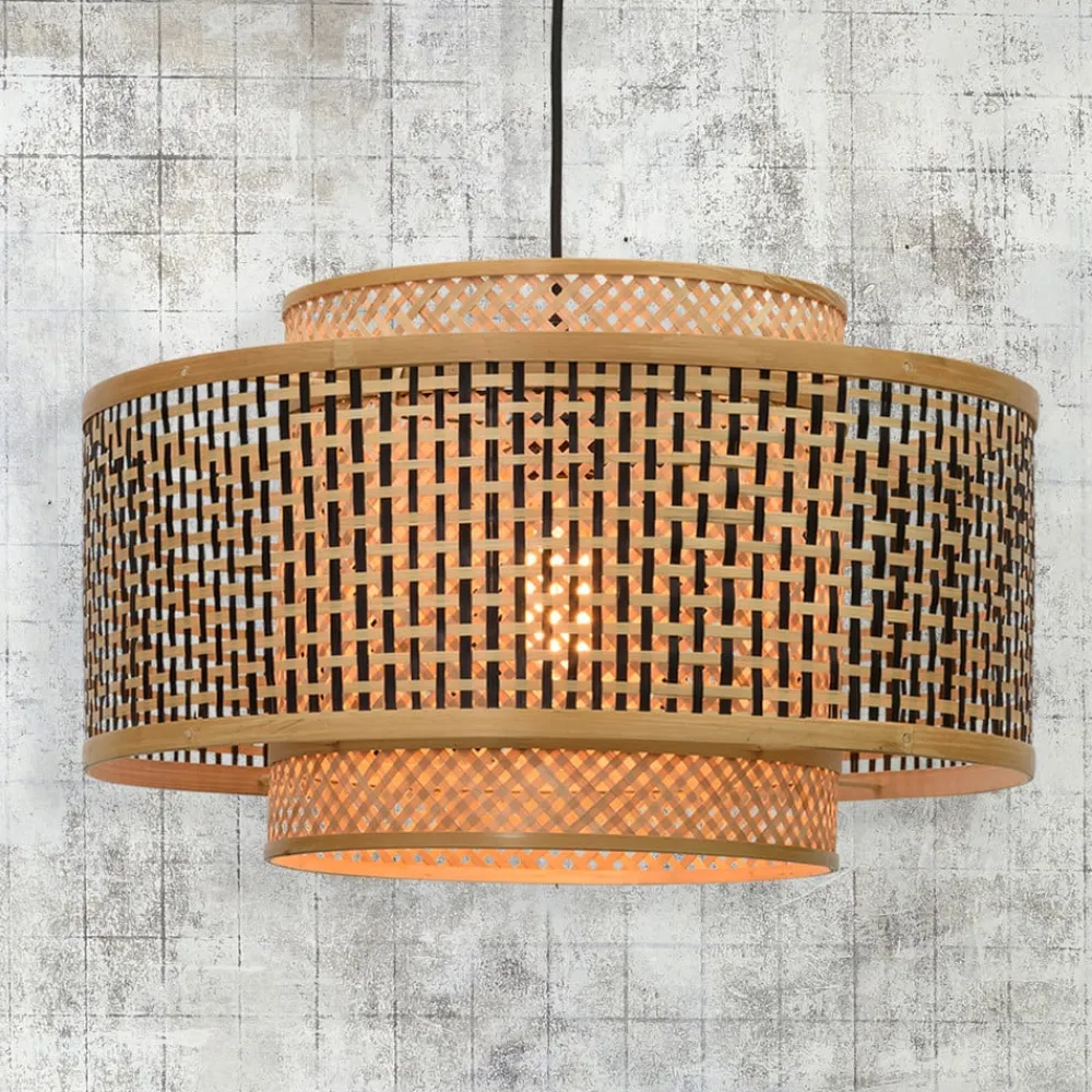 Good & Mojo Bhutan pendellampe laget av bambus Ø 50 cm| Pendellamper