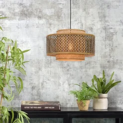 Good & Mojo Bhutan pendellampe laget av bambus Ø 50 cm| Pendellamper