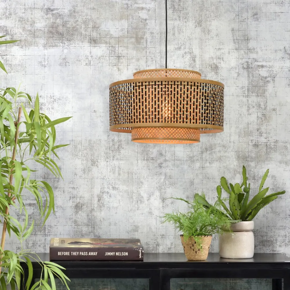 Good & Mojo Bhutan pendellampe laget av bambus Ø 50 cm| Pendellamper