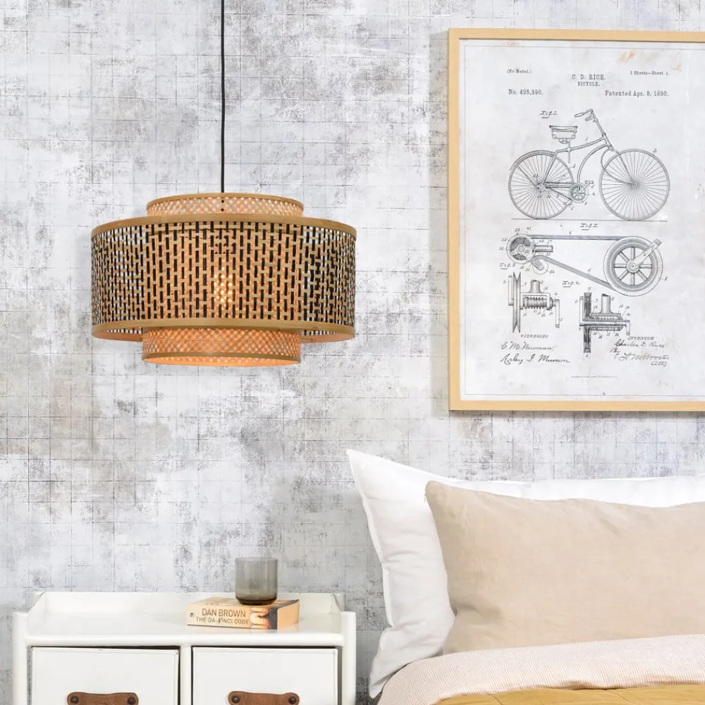 Good & Mojo Bhutan pendellampe laget av bambus Ø 50 cm| Pendellamper