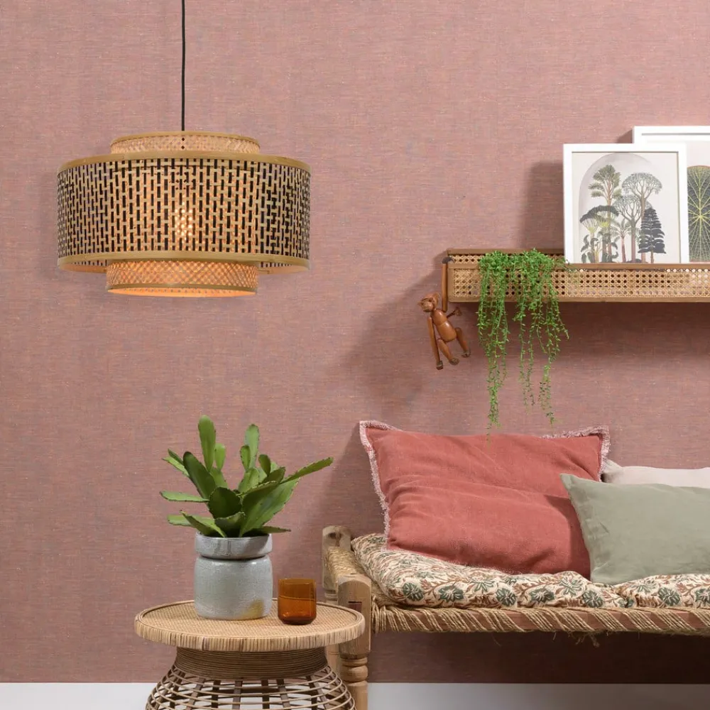 Good & Mojo Bhutan pendellampe laget av bambus Ø 50 cm| Pendellamper