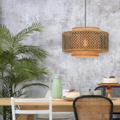 Good & Mojo Bhutan pendellampe laget av bambus Ø 50 cm| Pendellamper