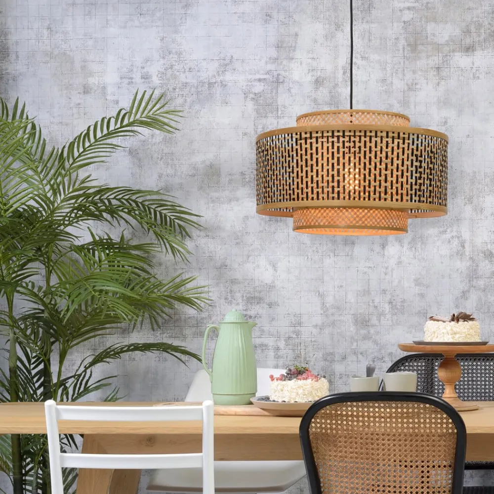Good & Mojo Bhutan pendellampe laget av bambus Ø 50 cm| Pendellamper