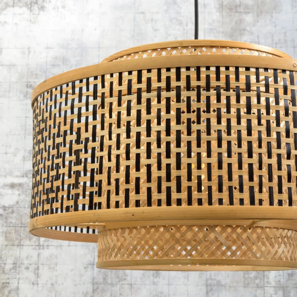 Good & Mojo Bhutan pendellampe laget av bambus Ø 50 cm| Pendellamper